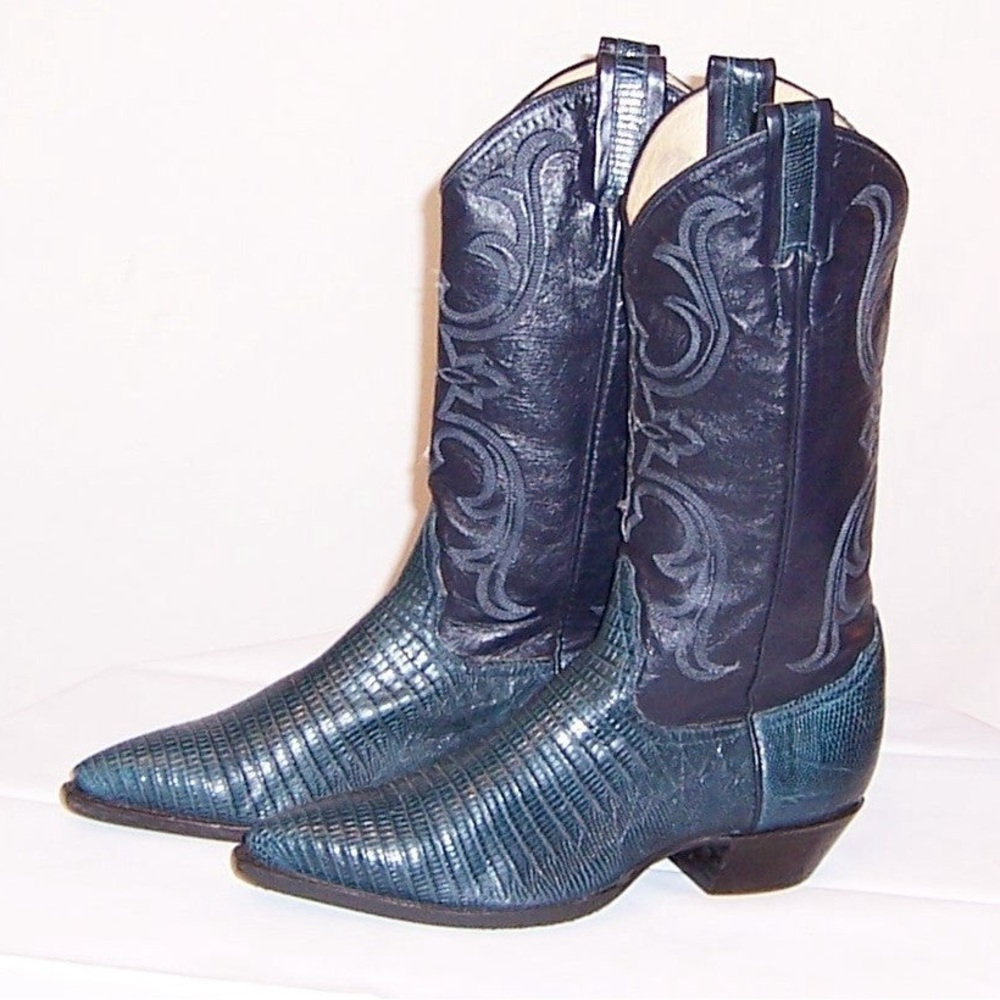 Vintage Larry Mahan Python Cowboy Boots